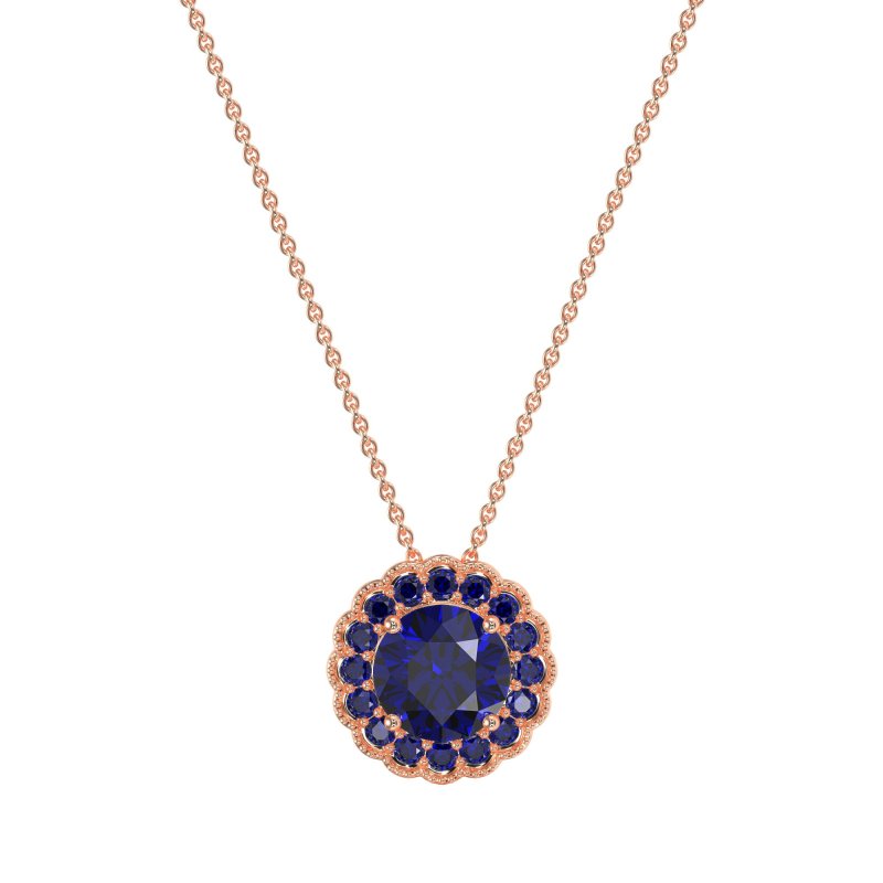 Flower Halo Antique Necklace