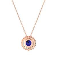 Flower Halo Antique Necklace