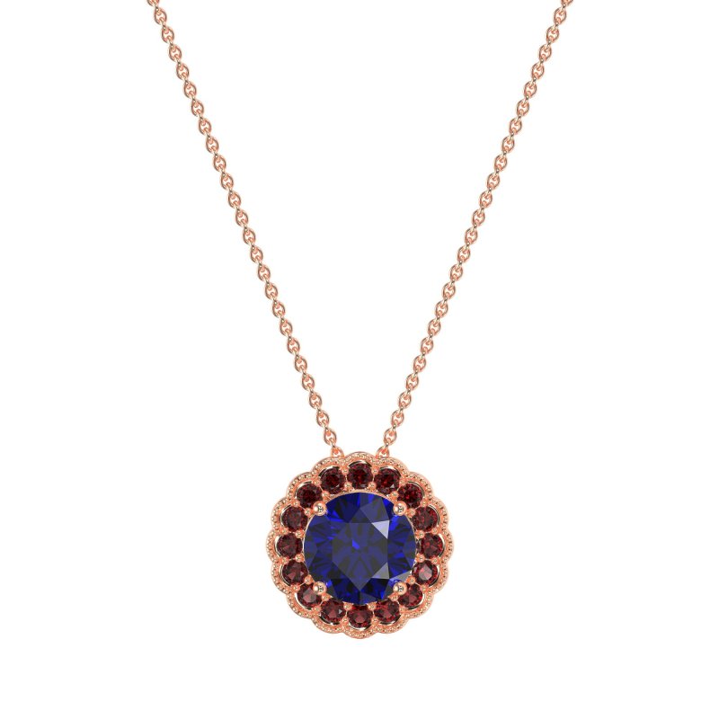 Flower Halo Antique Necklace