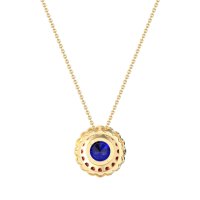 Flower Halo Antique Necklace
