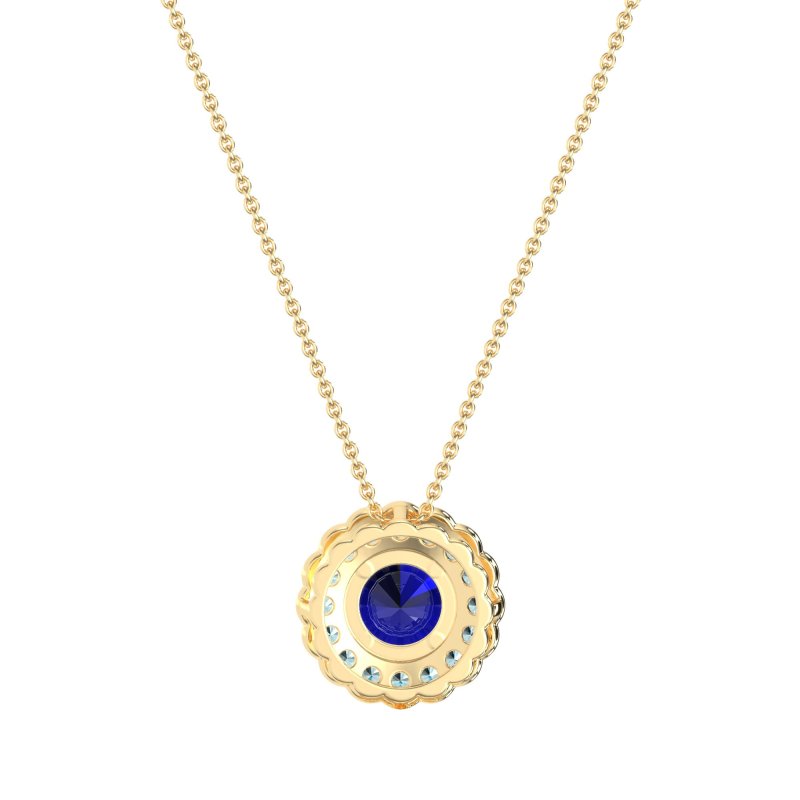 Flower Halo Antique Necklace