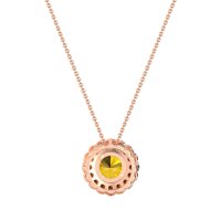 Flower Halo Antique Necklace