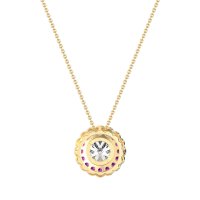 Flower Halo Antique Necklace