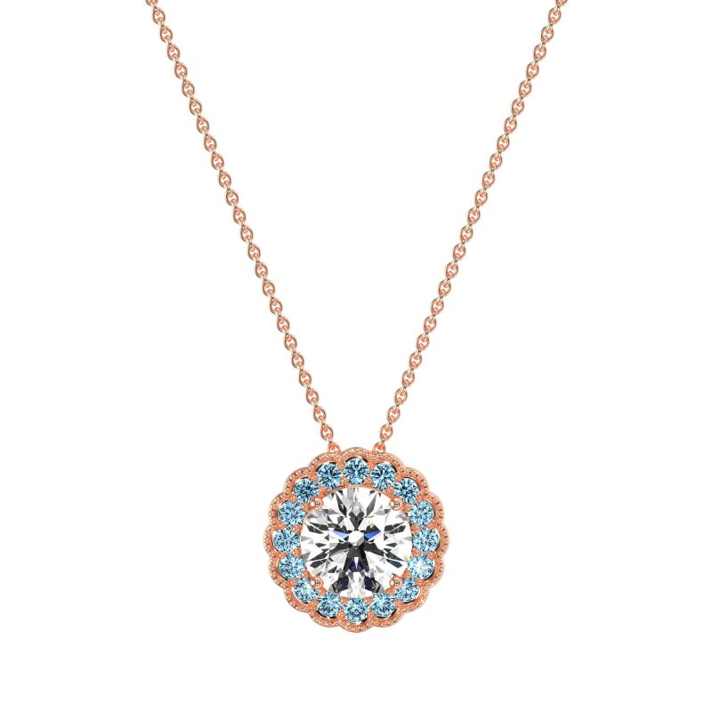 Flower Halo Antique Necklace