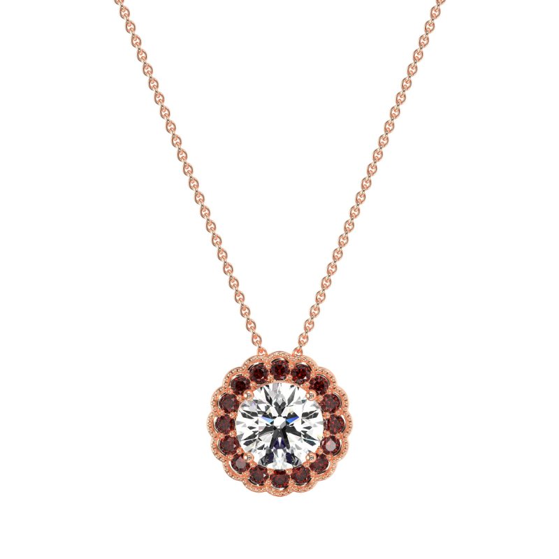 Flower Halo Antique Necklace