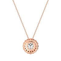 Flower Halo Antique Necklace