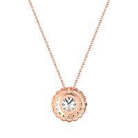 Flower Halo Antique Necklace