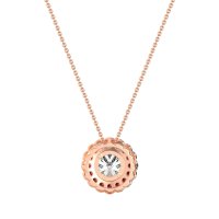 Flower Halo Antique Necklace