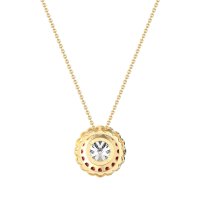 Flower Halo Antique Necklace