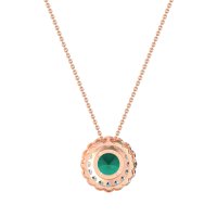 Flower Halo Antique Necklace