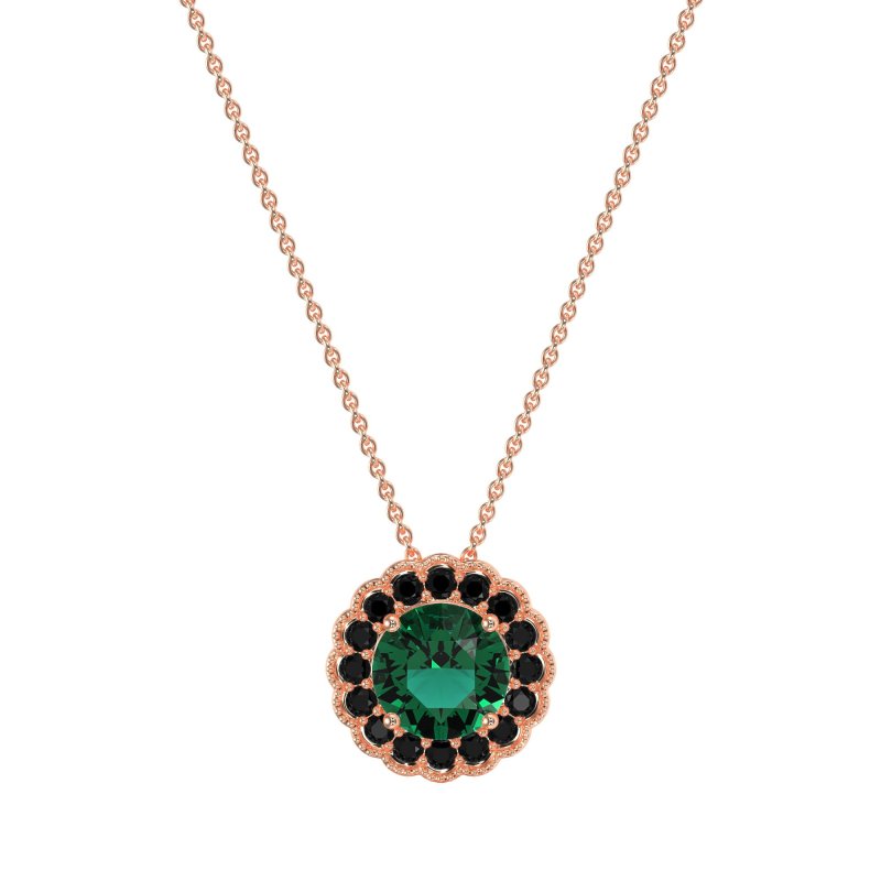 Flower Halo Antique Necklace