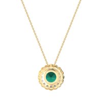 Flower Halo Antique Necklace