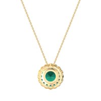 Flower Halo Antique Necklace