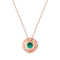 Flower Halo Antique Necklace