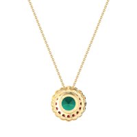 Flower Halo Antique Necklace