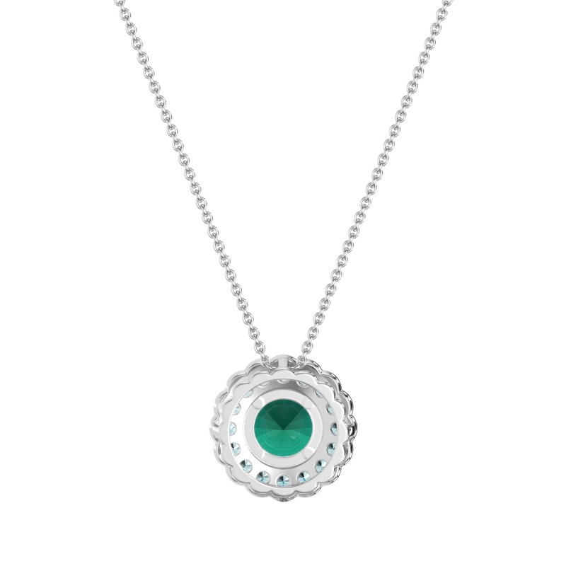 Flower Halo Antique Necklace