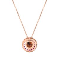 Flower Halo Antique Necklace