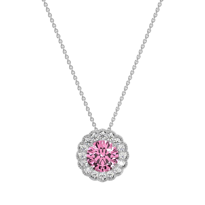 Flower Halo Antique Necklace