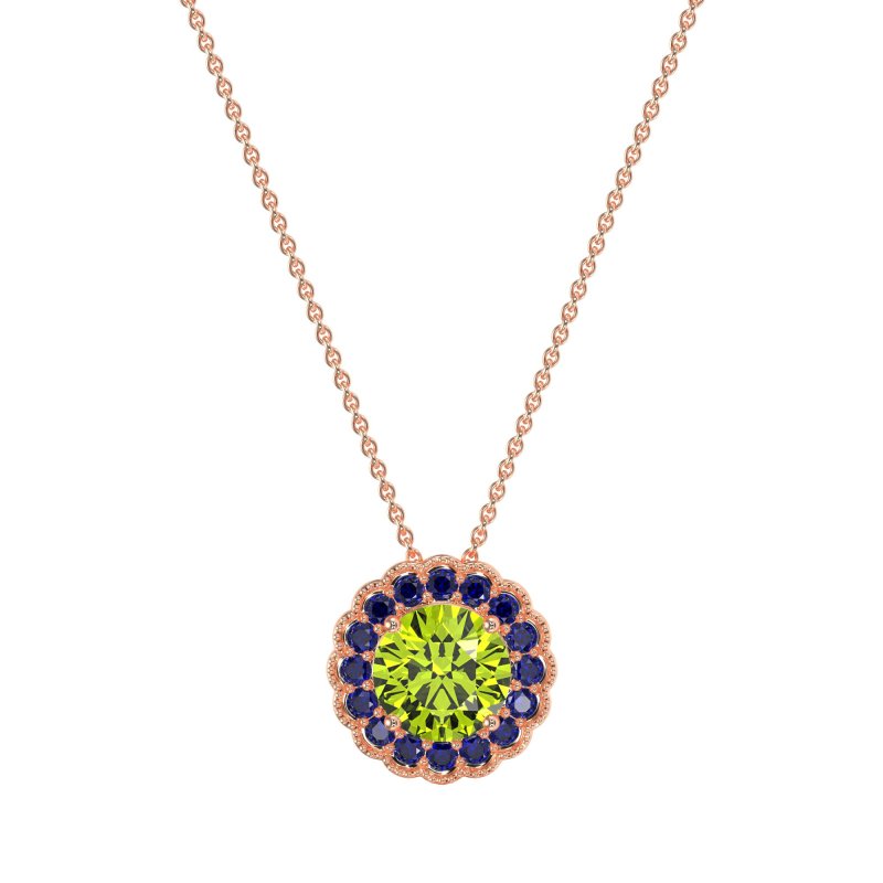 Flower Halo Antique Necklace