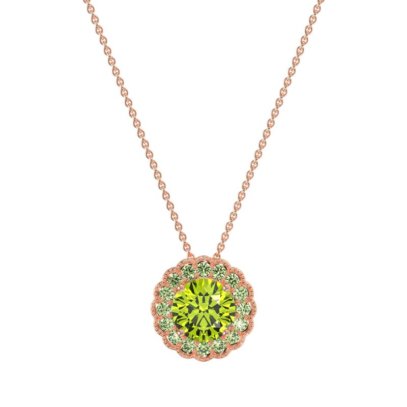 Flower Halo Antique Necklace