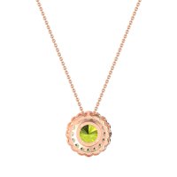 Flower Halo Antique Necklace