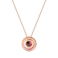 Flower Halo Antique Necklace