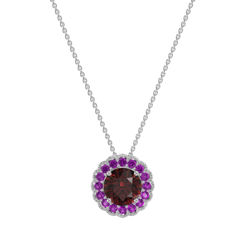 Flower Halo Antique Necklace