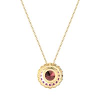 Flower Halo Antique Necklace