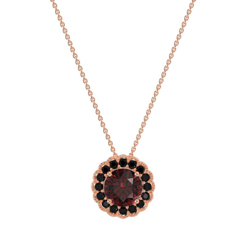 Flower Halo Antique Necklace