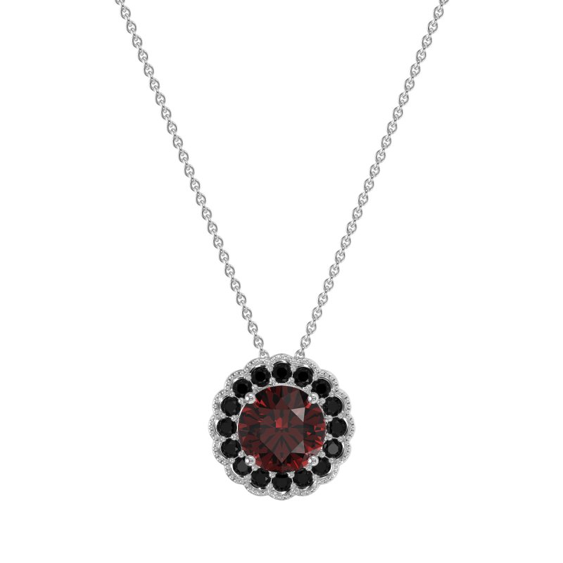 Flower Halo Antique Necklace