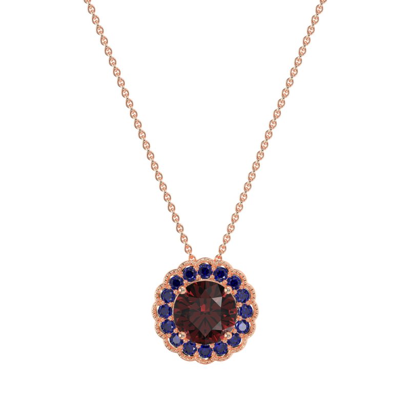 Flower Halo Antique Necklace