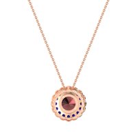 Flower Halo Antique Necklace