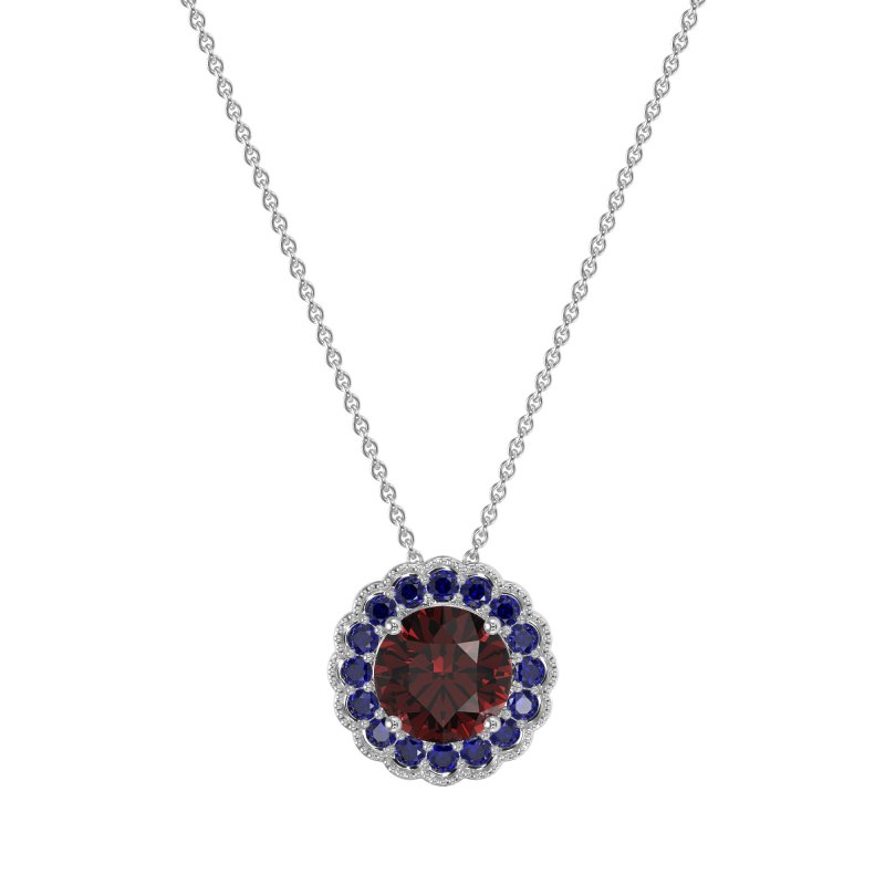 Flower Halo Antique Necklace