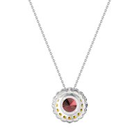 Flower Halo Antique Necklace