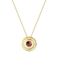 Flower Halo Antique Necklace