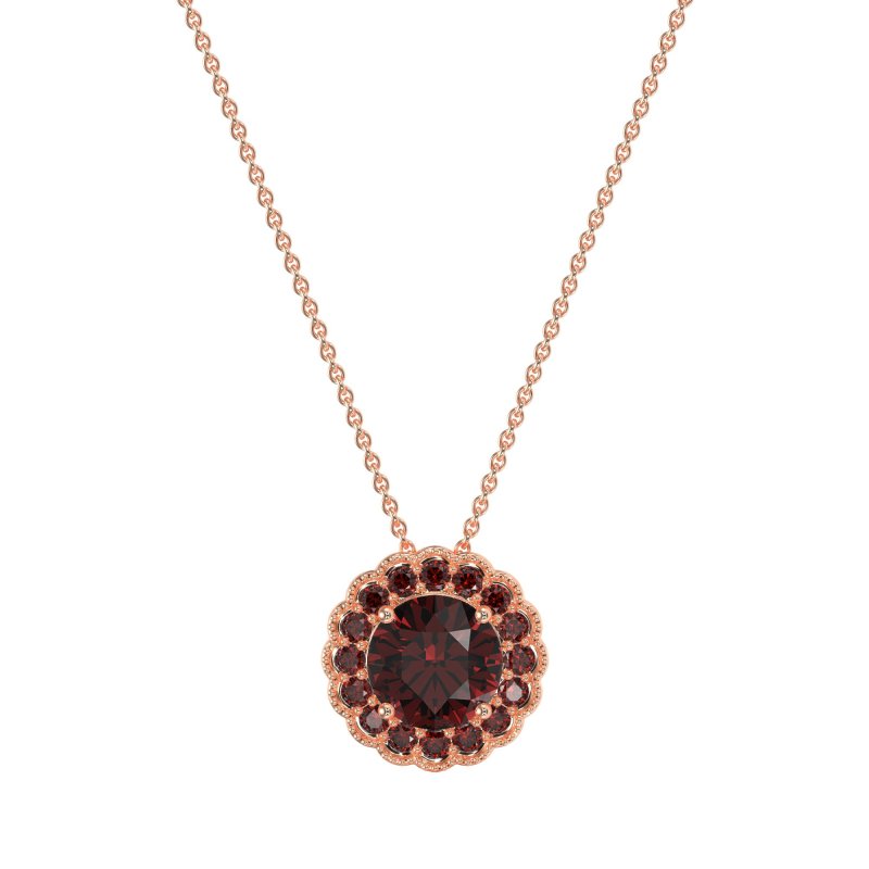 Flower Halo Antique Necklace