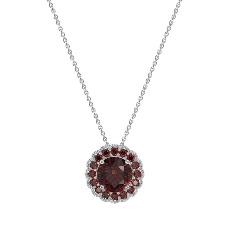 Flower Halo Antique Necklace