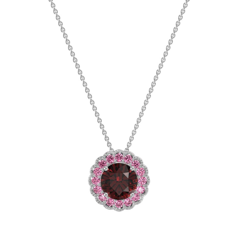 Flower Halo Antique Necklace