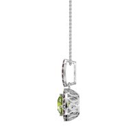 Modern Round Halo Necklace