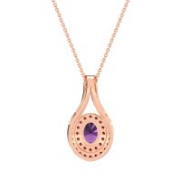 Halo Oval Wrap Necklace