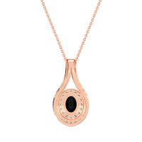 Halo Oval Wrap Necklace