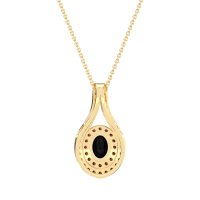 Halo Oval Wrap Necklace
