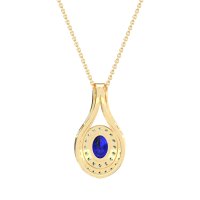 Halo Oval Wrap Necklace