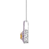 Halo Oval Wrap Necklace