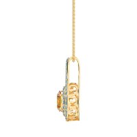 Halo Oval Wrap Necklace
