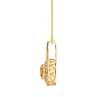 Halo Oval Wrap Necklace
