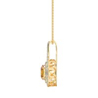 Halo Oval Wrap Necklace