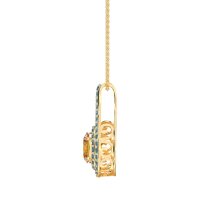 Halo Oval Wrap Necklace