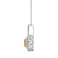 Halo Oval Wrap Necklace