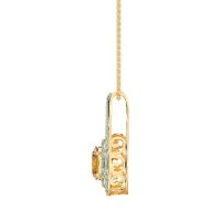 Halo Oval Wrap Necklace